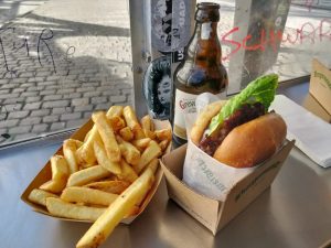 restaurante fast-food, Berlin, -hamburger menu